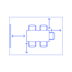 Layouts Meeting Conference Rooms Clearances Svg Line Art, Free Vectors File